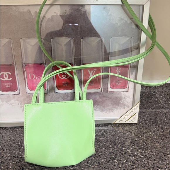 Telfar Neon Green Mini Bag - Picture 2 of 6